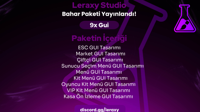 GUI Tasarımları - Leraxy Studio